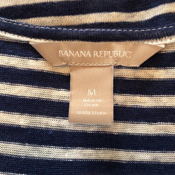 Banana Republic linen blend “wrap” top - Picture 3 of 4